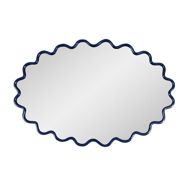 The Cloud Mirror features a wavy frame that is meticulously hand-painted in the USA. This mirror is designed to complement...