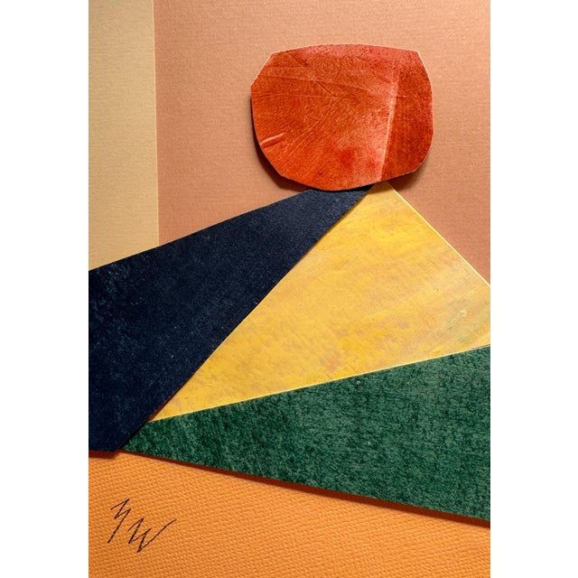 Paper "Into the Sun 6" Original Mixed-Media Collage on Paper by Zac Woodiel For Sale - Image 7 of 9