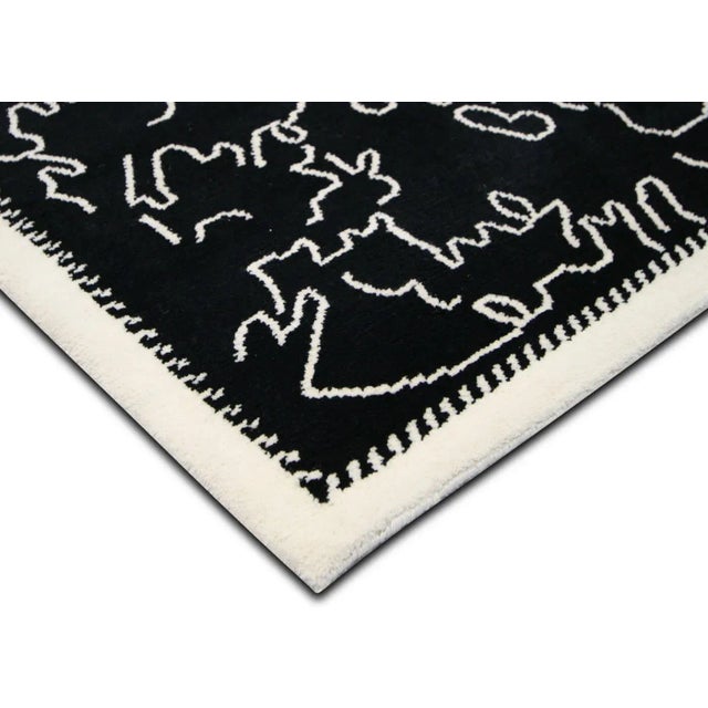 Indian Contemporary Tibetan Berber Rug For Sale - Image 3 of 7