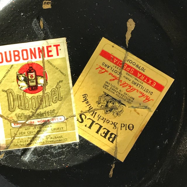 Black Vintage Made in Japan Alcohol Proof Coasters Red/Black 16 Barware For Sale - Image 8 of 11