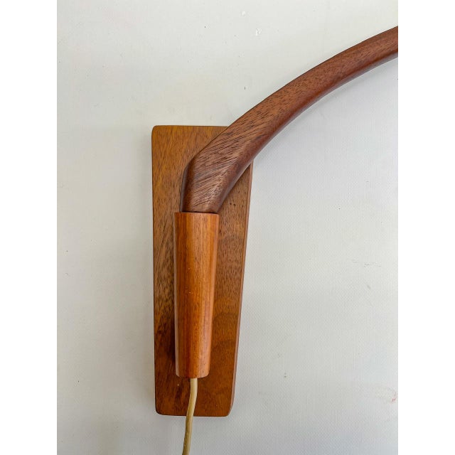 Danish Teak Rotatable Wall Lamp, 1960s For Sale - Image 6 of 14