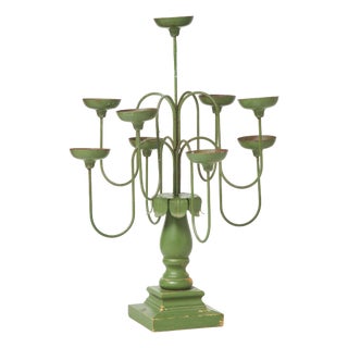Folk Art Allmoge Candleholder, 1890s For Sale