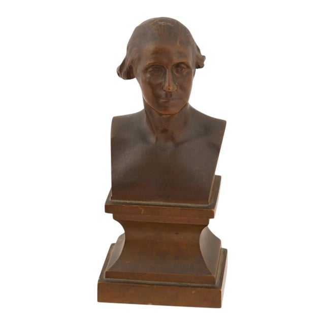 Bronze Bust of George Washington American President For Sale - Image 4 of 7