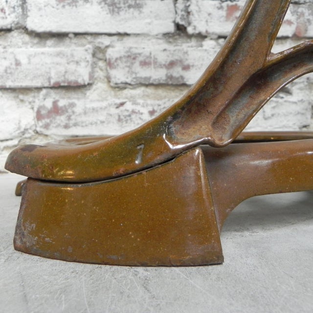 Paint Art Nouveau Cast Iron Umbrella Stand from Fonderie Corneau Alfred, 1890s For Sale - Image 7 of 18
