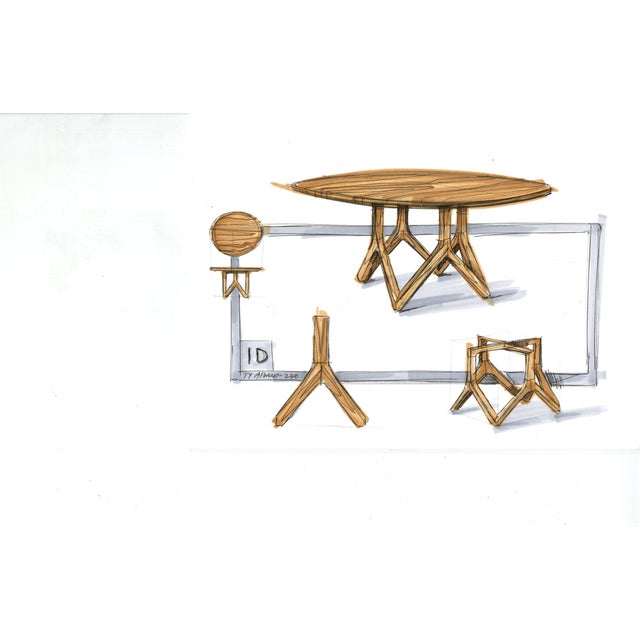 Walnut Dining Table For Sale - Image 10 of 11