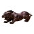 Vintage Bronze Recumbent Beast Statue - Gilt Animal Figurine For Sale