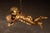 Mid 20th Century Vintage Gilt Paint Figural Cherub Hanging Light For Sale - Image 5 of 9