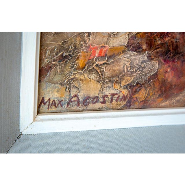 Max Agostini, View of the Côte d'Azur, 20th Century, Oil on Panels, Set of 2 For Sale - Image 4 of 5