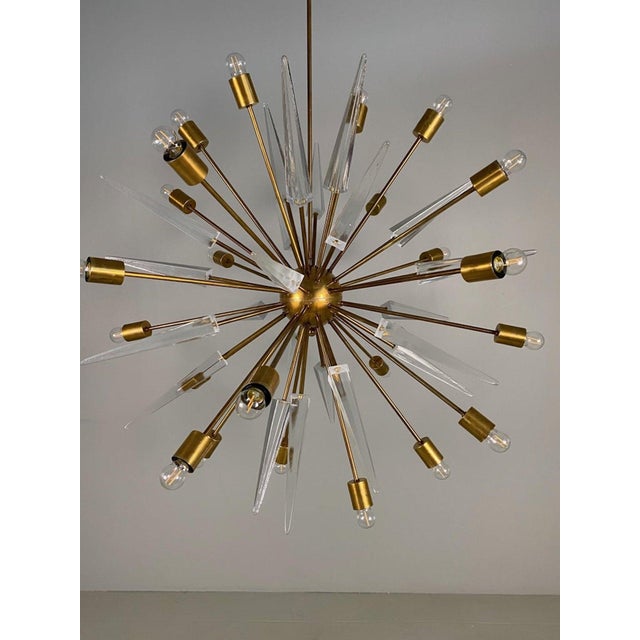 Mid-Century Modern Large Sputnik Chandelier, 1950s For Sale - Image 3 of 12