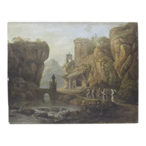 Johann Gottfreid Jenzsch " Travelers Passing by "