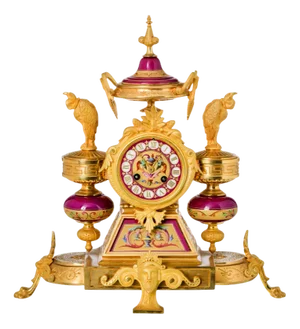 Antique Empire Table Clock by Émile Gallé
