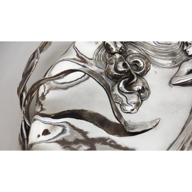 Art Nouveau Card Dish from WMF, 1890s For Sale - Image 11 of 15