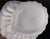 White Vintage 1960's Italian White Ceramic Scallop Shell Cache Pots - A Pair For Sale - Image 8 of 8