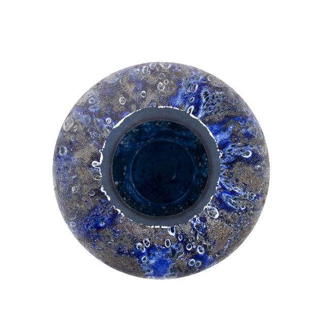 2020s Zynsky Art Glass in Deep Azure Blue- Tall For Sale - Image 5 of 9