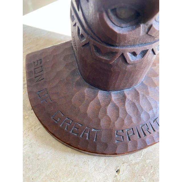 Boho Chic Totem Sculpture by David K Fison (Nadaam Nlomsk) For Sale - Image 9 of 13