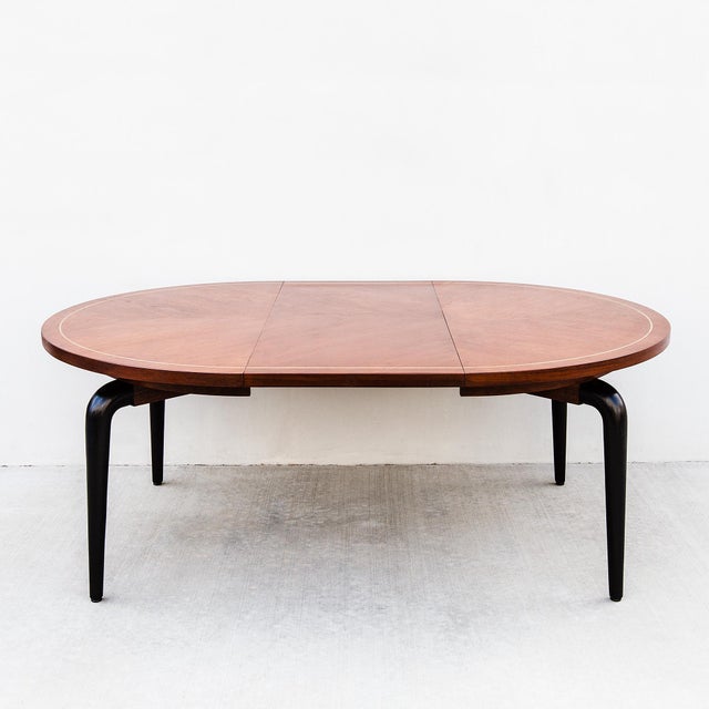 American Studiocraft Walnut & Ebonized Mahogany Dining Table From a Killingsworth Home For Sale - Image 14 of 15