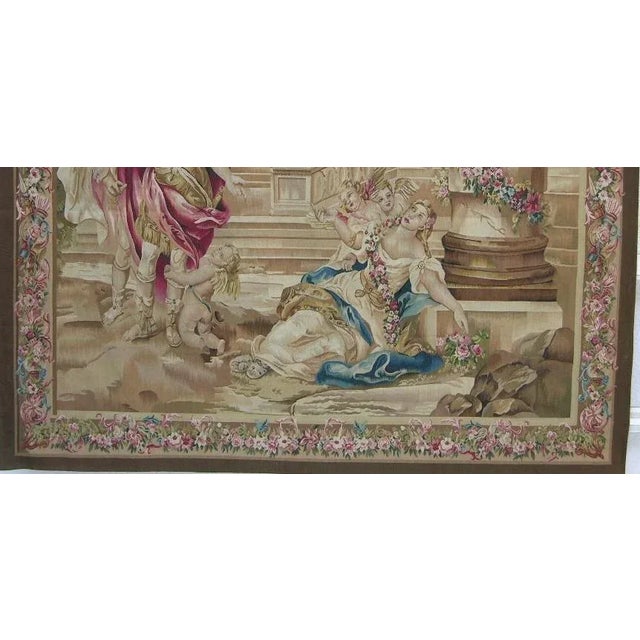 Abstract 21th Century Authentic Wall Hanging Tapestry 7'4'' X 6' Ft For Sale - Image 3 of 6