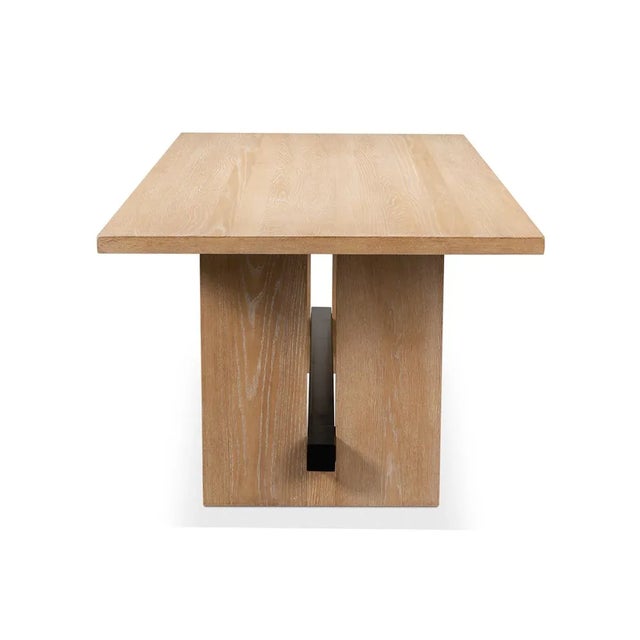 Modern Oak Dining Table | Chairish