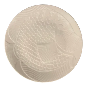 Late 20th Century Highly Detailed Butterfly Fish Plate From Dansk