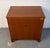 Late 20th Century French Empire Style Cherry and Burled Wood Nightstand by Baker Furniture For Sale - Image 15 of 15