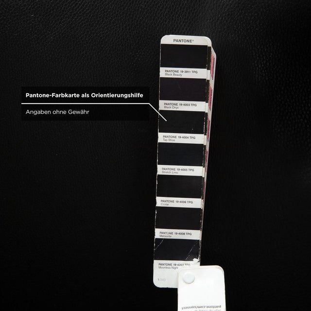 Animal Skin Model 6300 Armchair in Black Leather from Rolf Benz For Sale - Image 7 of 13