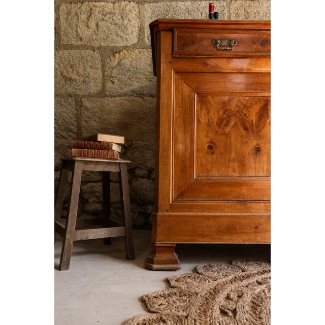 Antique French Rustic Sideboard in Cherrywood, Early 1900s For Sale - Image 9 of 10