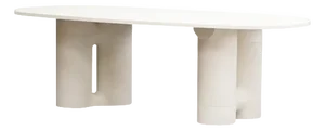 Moulded Mineral Natural White Table by Manufacture XXI