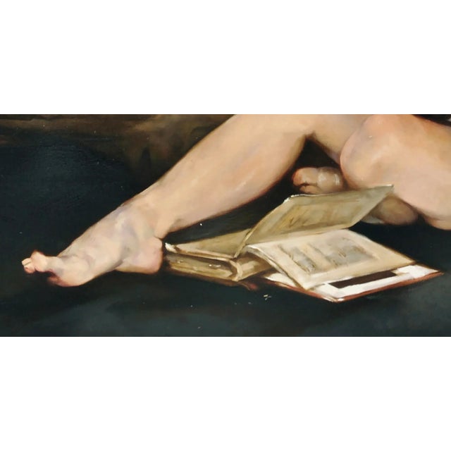 Guitar - Francesca Strino - Oil on Canvas - Italy For Sale - Image 5 of 7