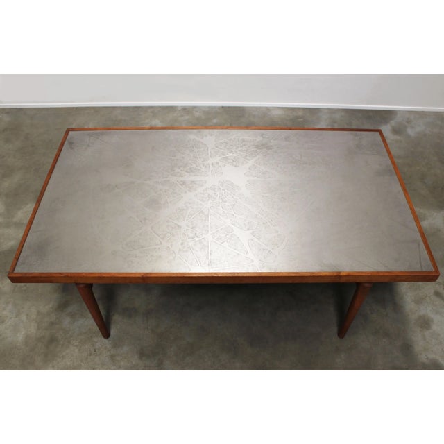 Brown Mid-Century Large Sculpted Metal Coffee Table by Heinz Lilienthal For Sale - Image 8 of 12