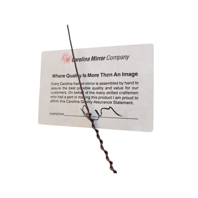 1980s Vintage Carolina Mirror Company Gilt Regency Beveled Glass Wall Mirror For Sale - Image 5 of 5