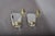 Art Deco French Mirrored Glass and Brass Wall Sconces, 1940s, Set of 2 For Sale - Image 13 of 17