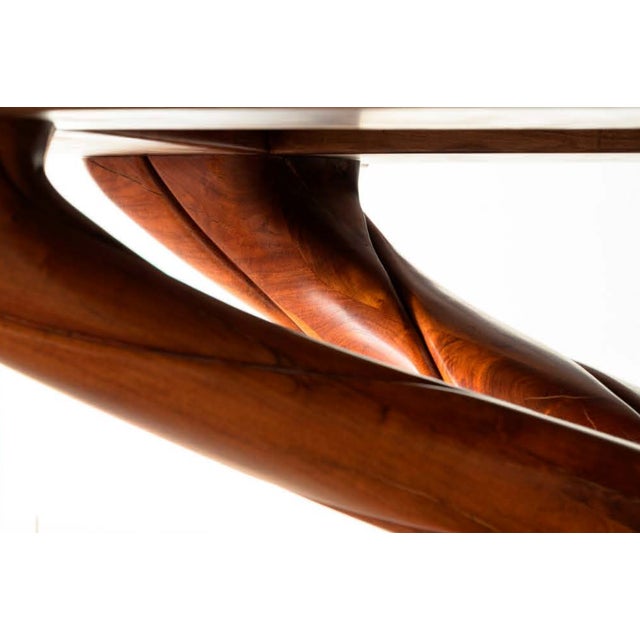 2000 - 2009 Neo-Art Nouveau Dining Table in Mesquite by Arroyo Design For Sale - Image 5 of 10