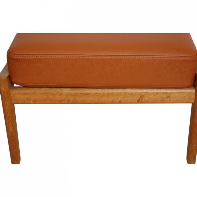 GE290 Ottoman in Oak by Anders Børgese, 1980s For Sale - Image 11 of 13