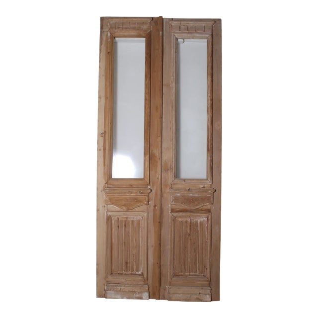 Late 19th Century Double French Glass Doors - a Pair For Sale