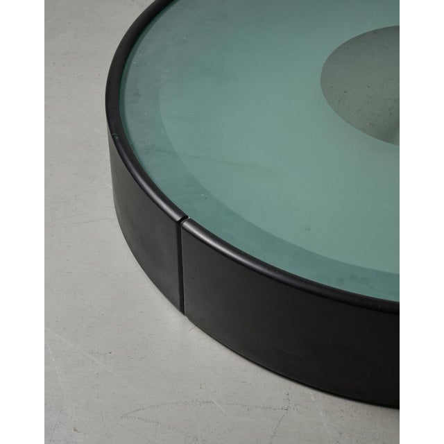 Wood Large Low Cinova Table attributed to Tito Agnoli, 1970s For Sale - Image 7 of 9