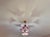 Vintage Mid-Century Italian Murano Style Hand-Painted Pink Glass Blossom Chandelier Bring romantic Italian elegance into...