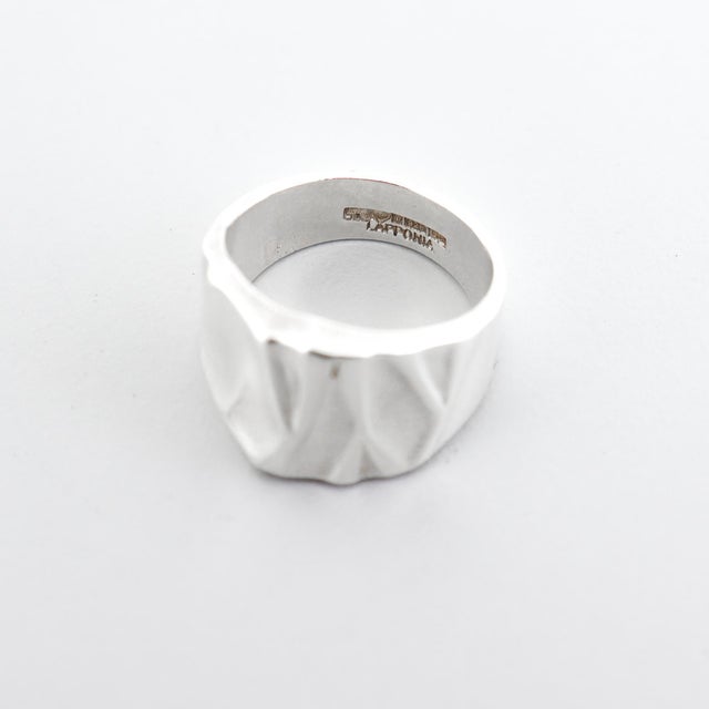 Vintage Lapponia Sterling Silver Modernist Ring For Sale - Image 10 of 10