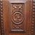 English Jacobean Carved Oak Sideboard With Ornate Stained Glass C1900 For Sale - Image 11 of 16