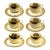 Mid 20th Century 22 Carat Crest-O-Gold Cup Sand Saucers by Sabin - 6 Sets - 12 Pieces For Sale