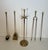 Neoclassical Style Brass Fireplace Tools. French. Circa 1970 For Sale - Image 9 of 12