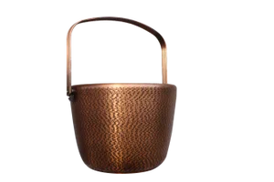Champagne Bucket or Wine Cooler in Hammered Copper, 1970s