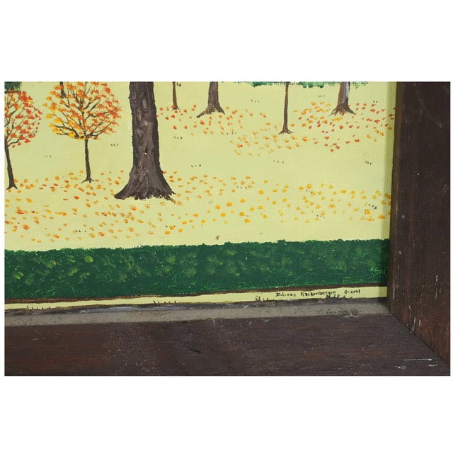 Charming folk-art painting of a house by Dolores Hackenberger `~~"THE PRICE HOME" depicts the home of THEODORE B- PRICE IN...