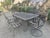 Transitional Seven Piece Patio Dining Set For Sale - Image 3 of 12