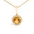 Adorn your neckline with the exquisite allure of this 10K yellow gold pendant necklace, where the warmth of the metal...