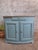 Louis XV Corner Cabinet in Neptune Blue and Brass Fittings, 1890s For Sale - Image 9 of 11