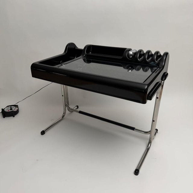Black Orix Desk by Vittorio Parigi & Nani Prina for Molteni, Italy, 1970s For Sale - Image 6 of 18