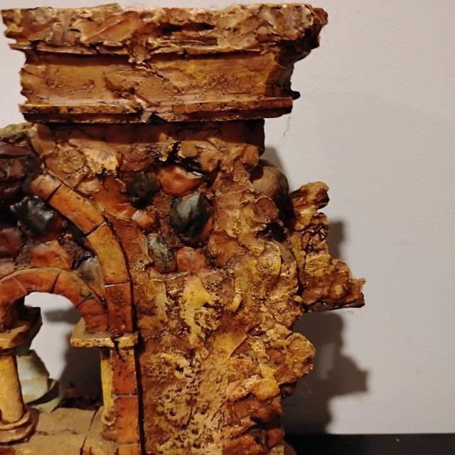 Vintage Baroque-Style Holy Family Nativity Set Resin Hand-Painted 2000s For Sale - Image 9 of 10