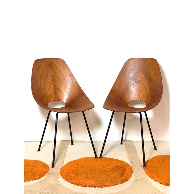 1950s Curved Plywood Chairs by Vittorio Nobili, Italy, 1950s, Set of 2 For Sale - Image 5 of 18