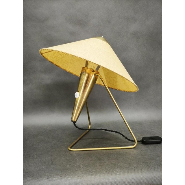 Vintage Brass Table Lamp by Helena Frantová, Czechoslovakia, 1960s For Sale - Image 9 of 11