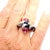 Cartier Beautés Du Monde White Gold Diamond Rubellite Onyx Ring, Size 6 For Sale - Image 10 of 12